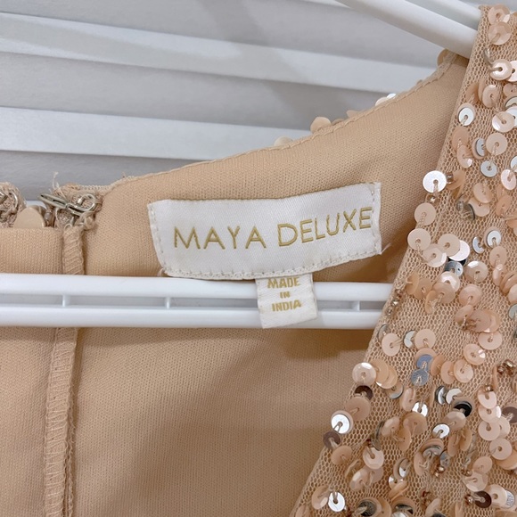 Maya Deluxe Taffeta Sequin floor Length Dress - Picture 4 of 4